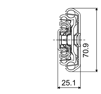 Telescopic slide - Cross section - TR - 7125 CONDOR