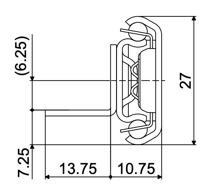 Telescopic slide - Cross section - TR - 2711 EMS 2