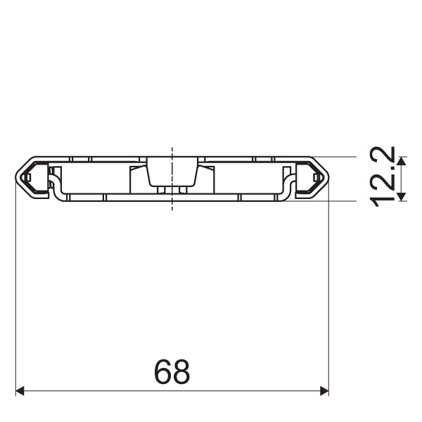 Telescopic slide - Cross section - HAS