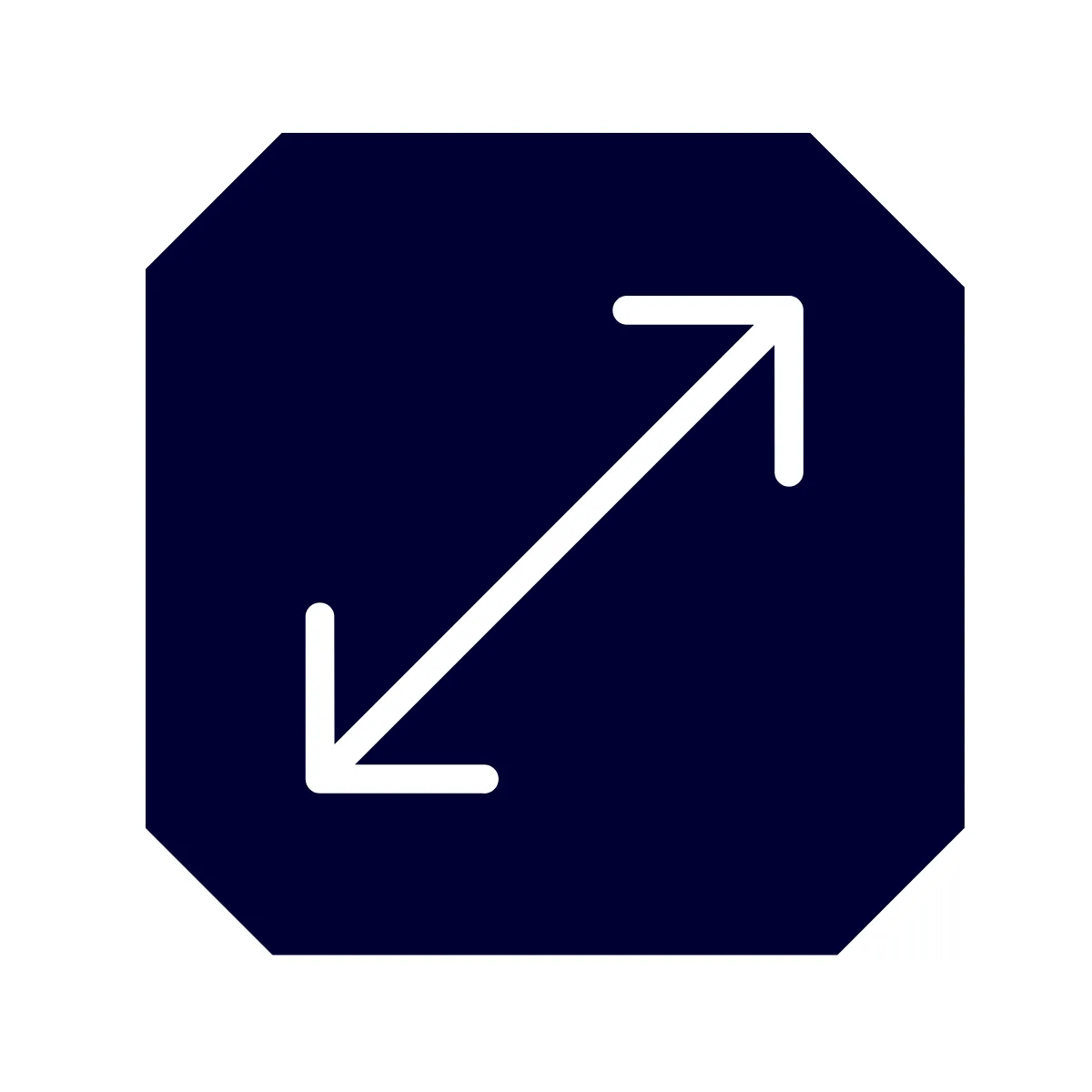 Linear guide diagonal