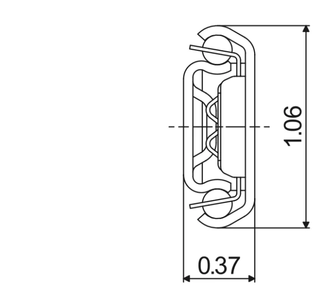Telescopic slide - Cross section - TR - 2710 EMS 1