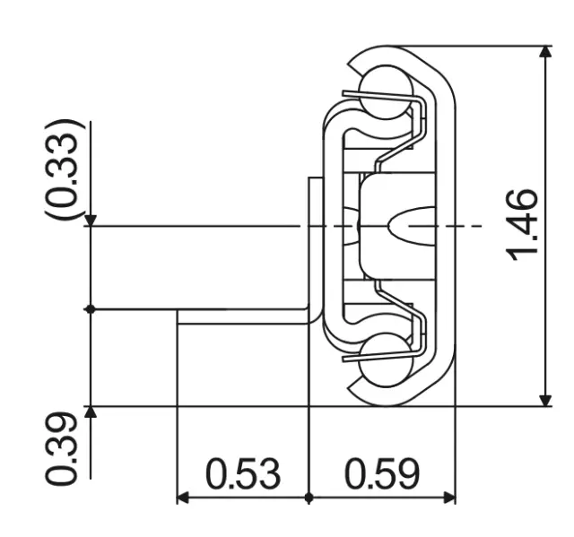 Telescopic slide - Cross section - TR - 3715 FINN 3
