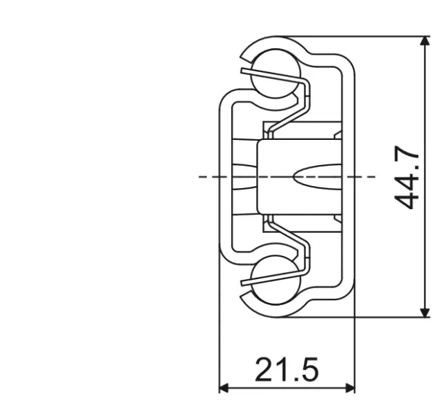 Telescopic slide - Cross section - TR - 4522 ADO