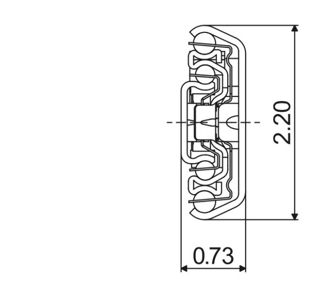 Telescopic slide - Cross section - TR-5618 ULF HD F