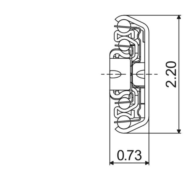 Telescopic slide - Cross section - TR - 5619 ULF HD S