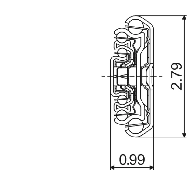 Telescopic slide - Cross section - TR - 7125  CONDOR