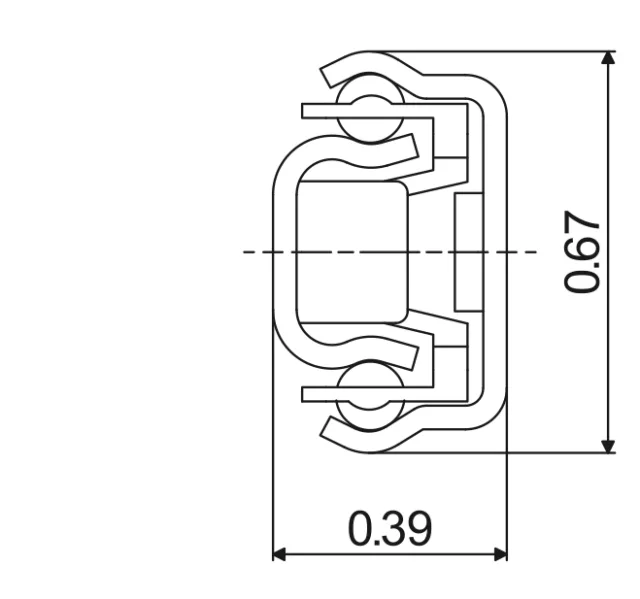 Telescopic slide - Cross section - TRA - 1710 JUNIOR