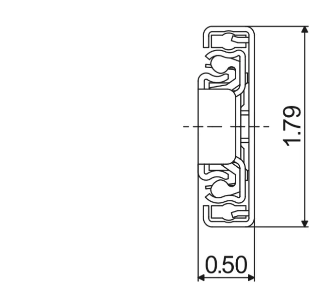 Telescopic slide - Cross section - TRA - 4613SD STEN