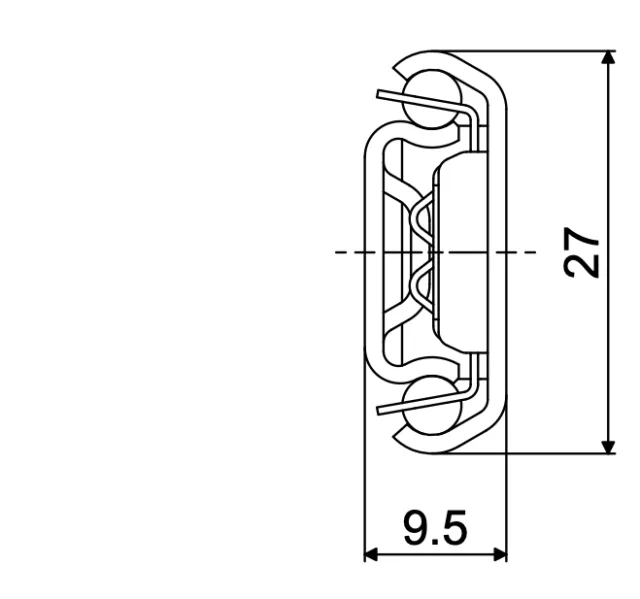 Telescopic slide - Cross section - TR - 2710 EMS 1