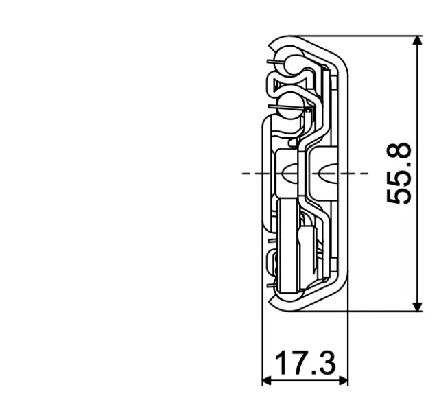 Telescopic slide - Cross section - TR - 5618 ULF HD BILEX