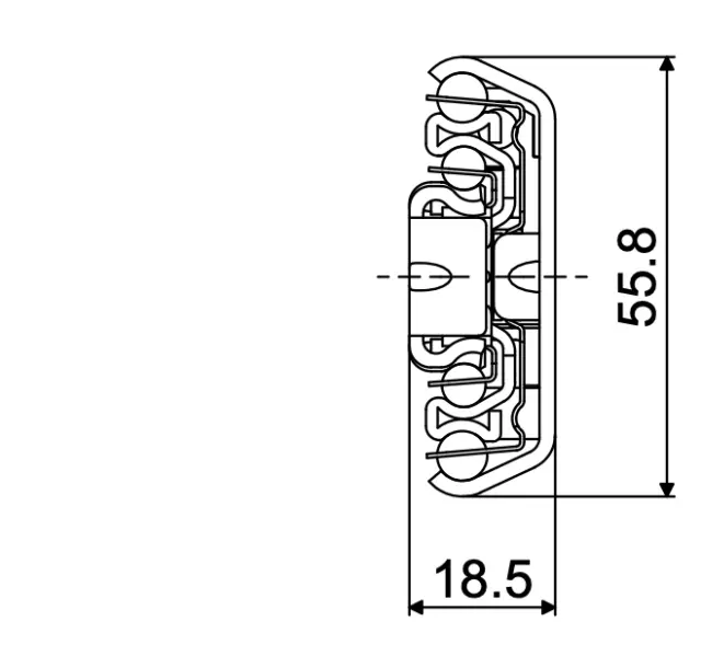 Telescopic slide - Cross section - TR - 5619 ULF HD S