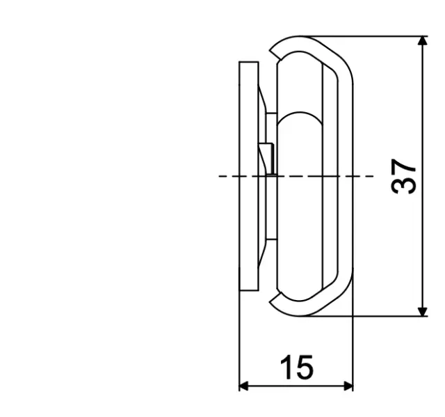 Telescopic slide - Cross section - FLEXFIT - 1537