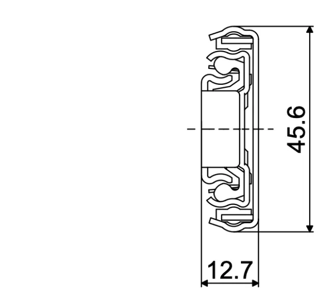 Telescopic slide - Cross section - TRA - 4613CL STEN